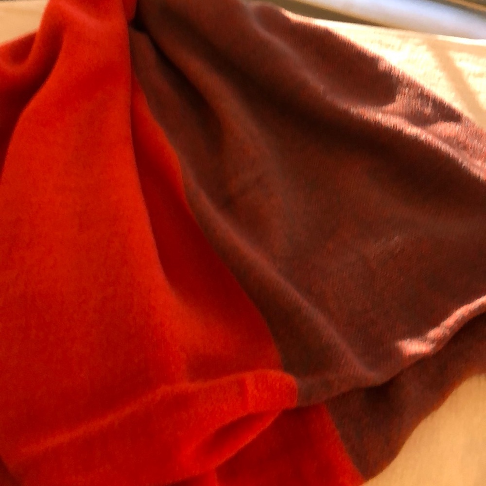 Women’s accessory/ Infinity scarf- orange & brown